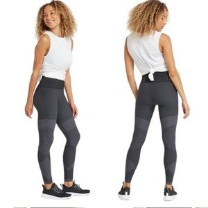 NWT Look at Me Now Seamless Moto Leggings, Very Black, Size: L